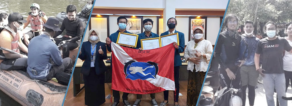 Three Student Diver FPIK UNDIP Search for Drowning Victims in Kedung Ombo Reservoir to Received Appreciation from the Rector